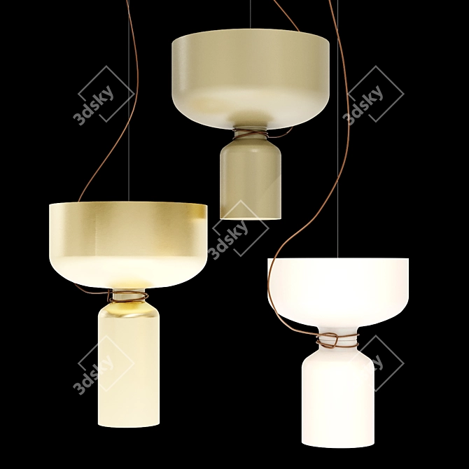 Modern ANDlight SPOTLIGHT VOLUMES Pendant 3D model image 4