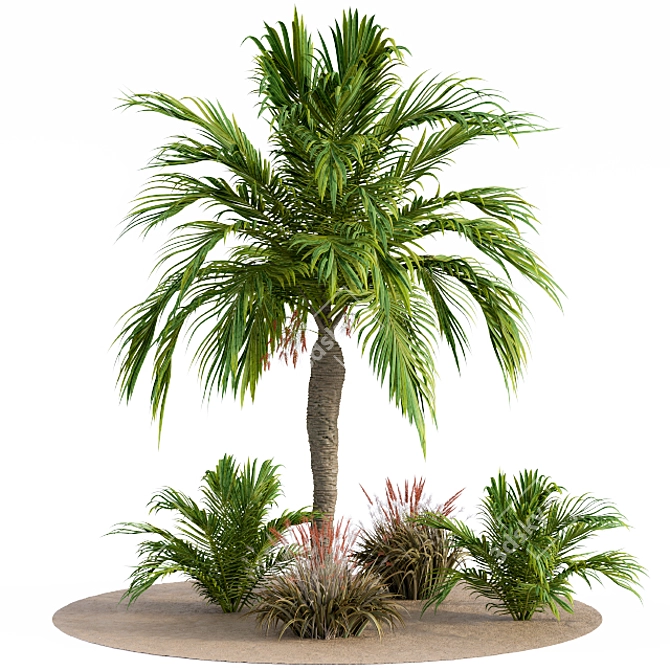 Californication Garden Set 3D model image 1