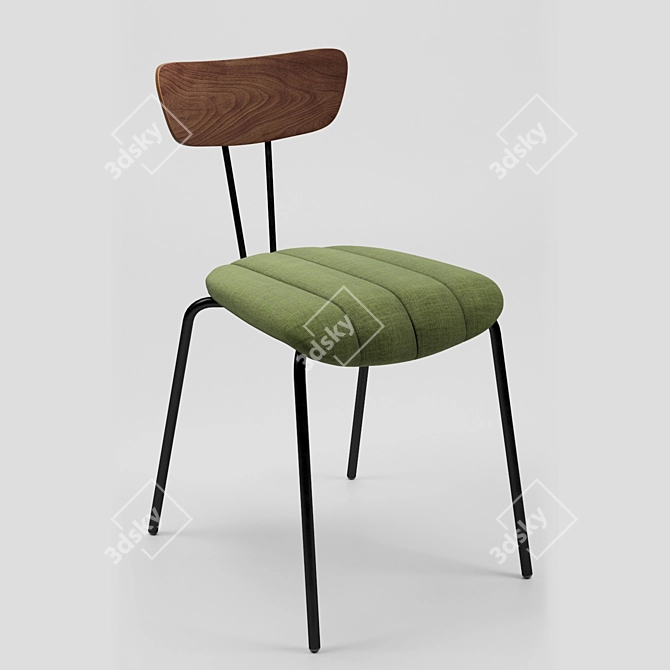 Vintage-inspired Chair: Loftdesigne 1459 3D model image 1