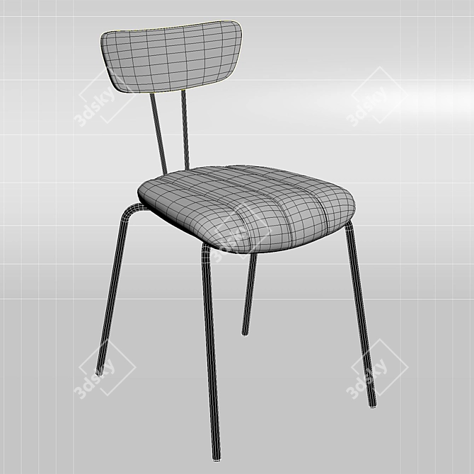 Vintage-inspired Chair: Loftdesigne 1459 3D model image 3