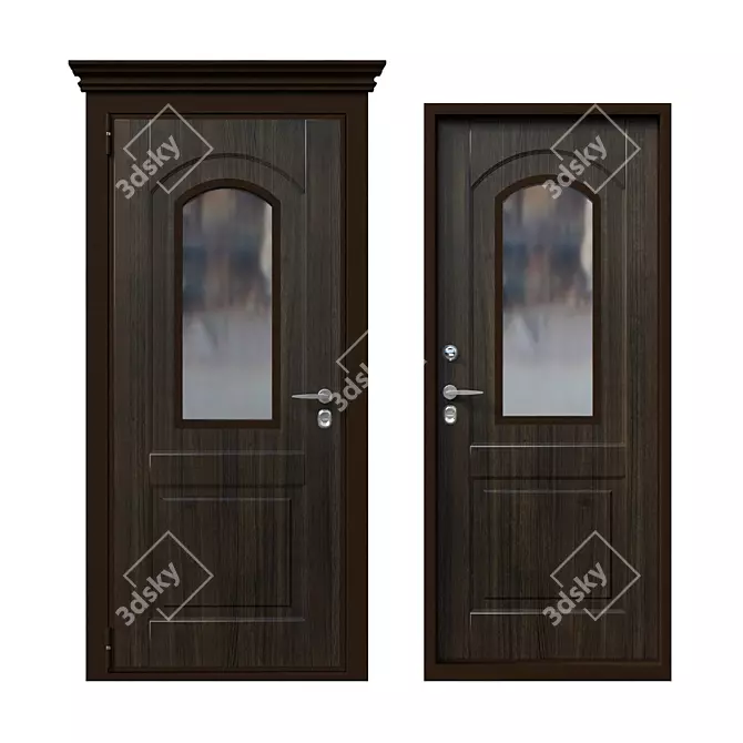 Securemme Thermowood Doors 3D model image 1