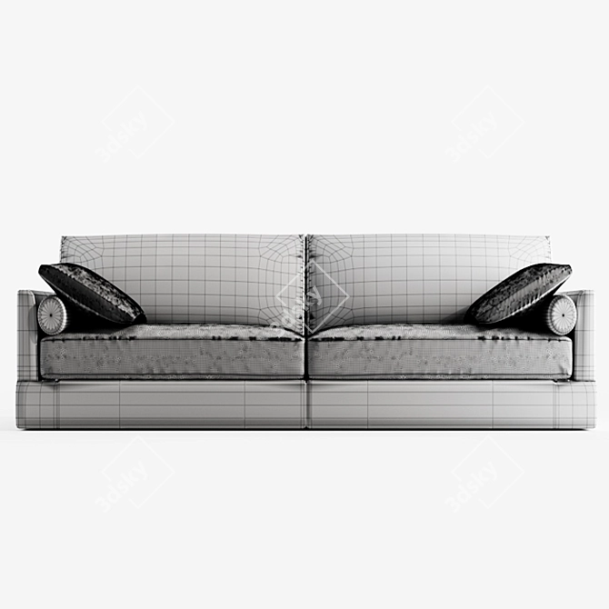 Modern Luna Sofa - Bellus 3D model image 3