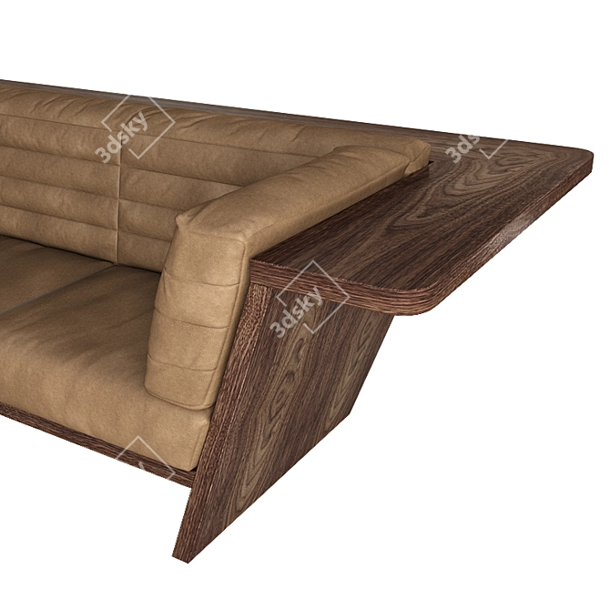 Riva 1920 Dynamik 3 Seat Sofa: Exquisite Comfort in Your Living Room 3D model image 4