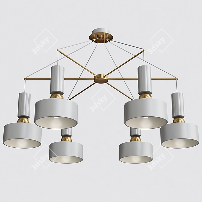 Maytoni Void Modern 6-Light Pendant 3D model image 1