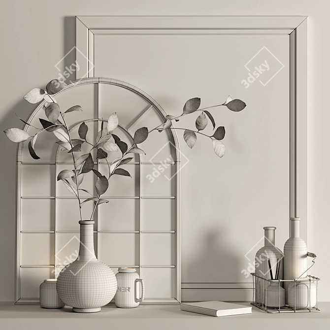 Exquisite Decor Set: Enhance Your Space 3D model image 3