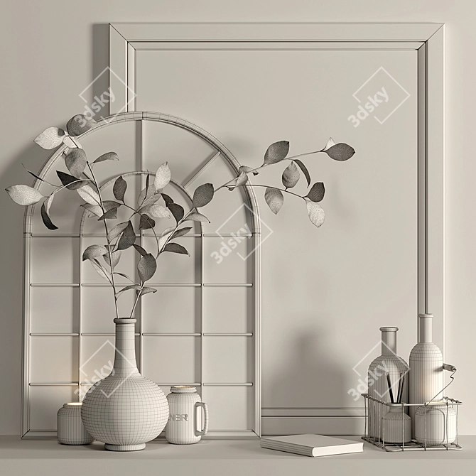 Exquisite Decor Set: Enhance Your Space 3D model image 5