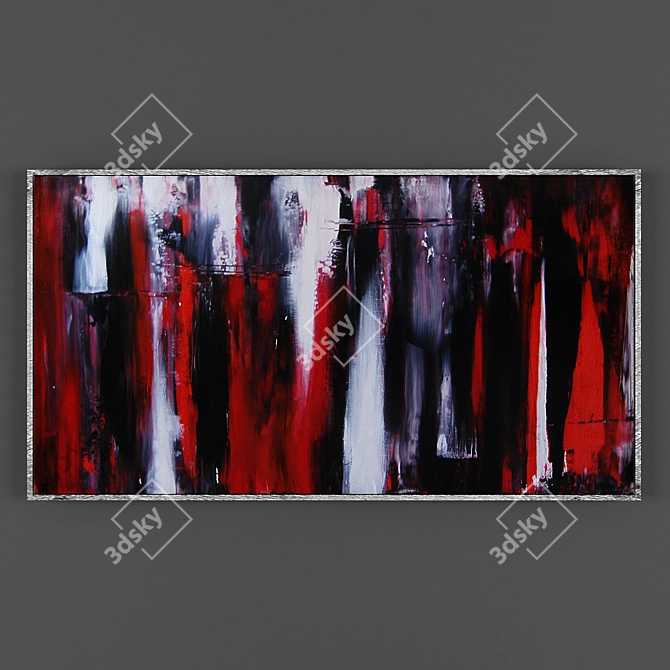 Modern Art Wall Decor Collection 3D model image 3