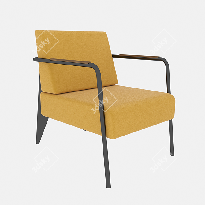 Modern Nova Chair and Coffee Table 3D model image 8