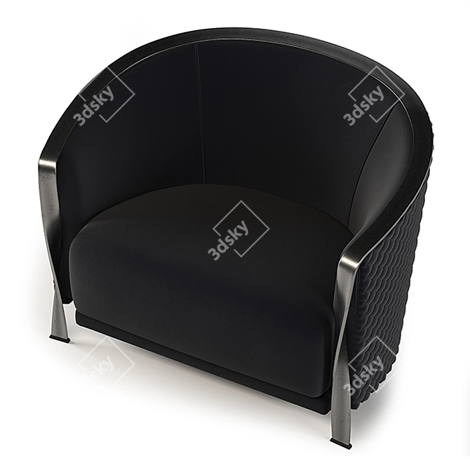 Luxury Armchair: Rugiano Collection 3D model image 3