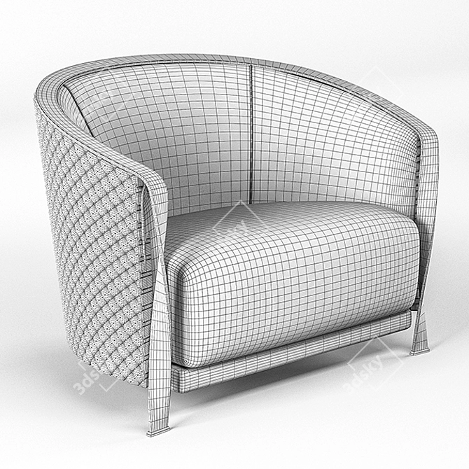 Luxury Armchair: Rugiano Collection 3D model image 5