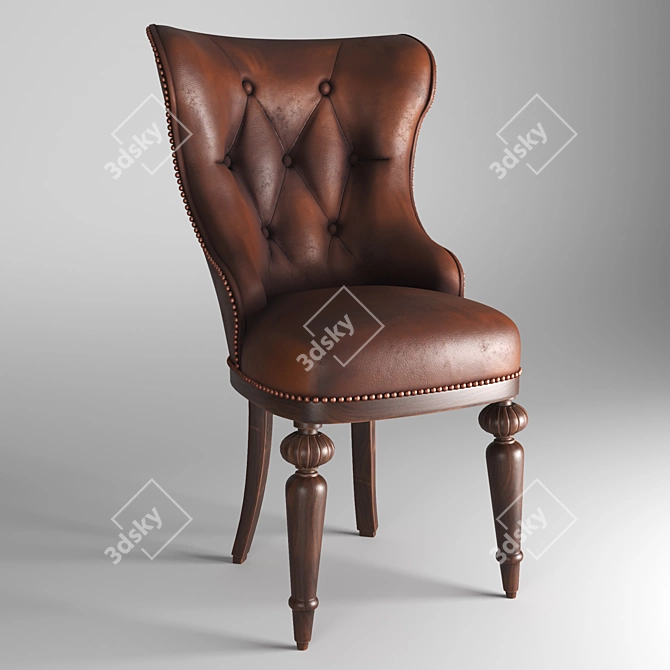  Timeless Elegance: Classic Chair C 3D model image 5