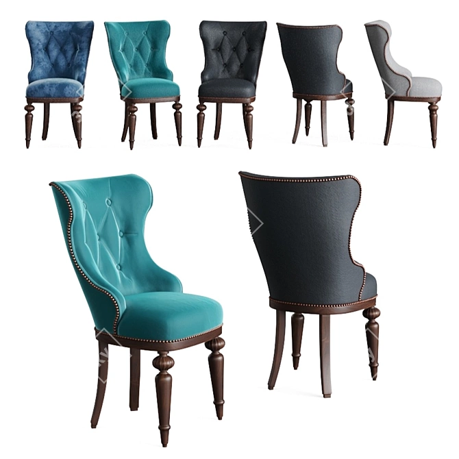  Timeless Elegance: Classic Chair C 3D model image 6