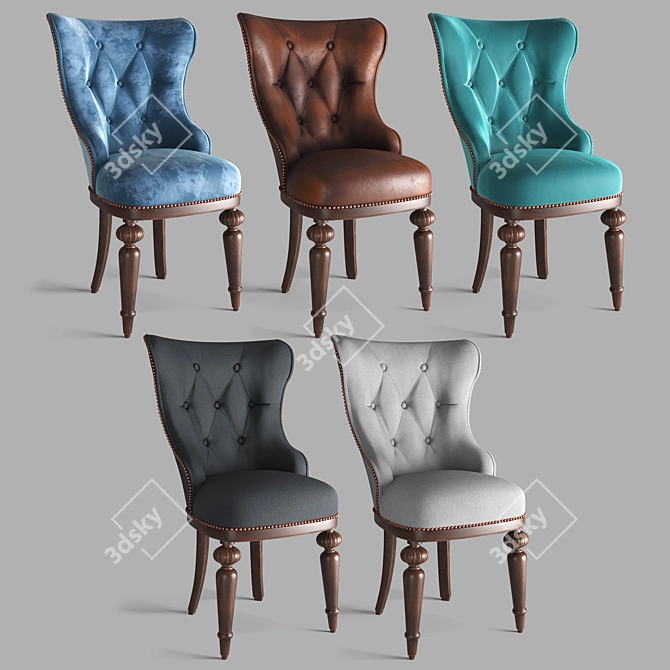  Timeless Elegance: Classic Chair C 3D model image 7