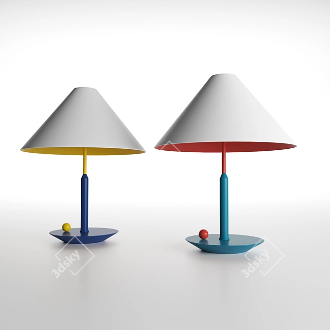 Modern Little Eliah Table Lamp 3D model image 2