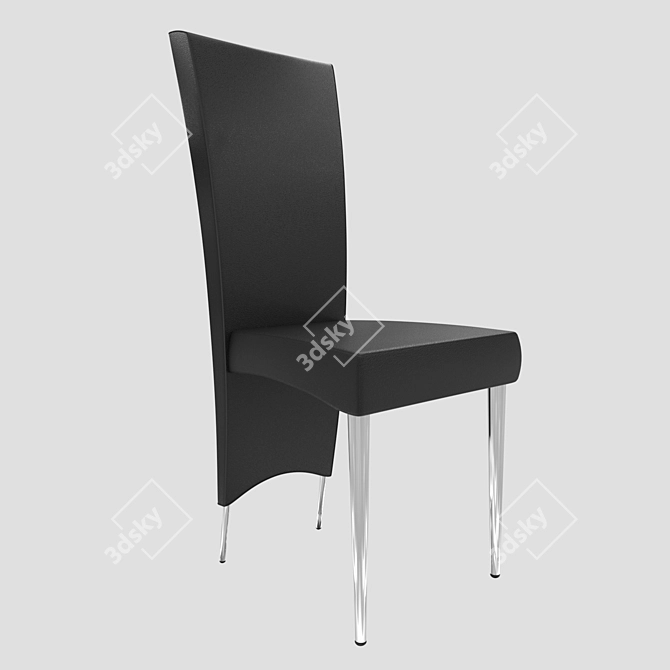 Elegant Elenoire Chair: Italian Sophistication 3D model image 6