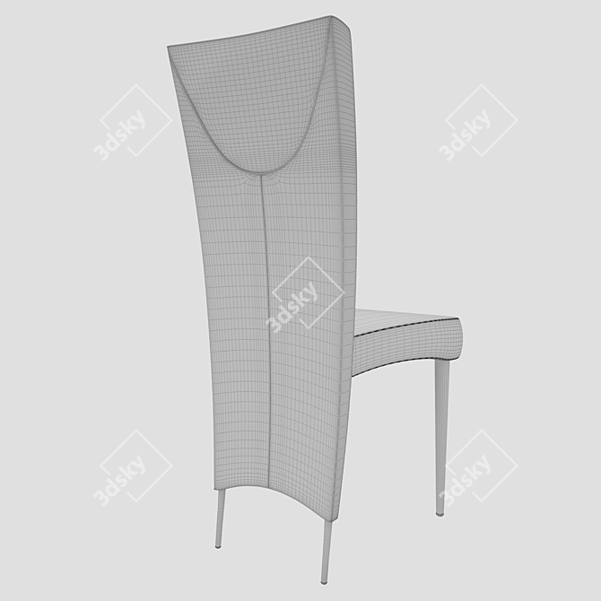 Elegant Elenoire Chair: Italian Sophistication 3D model image 10