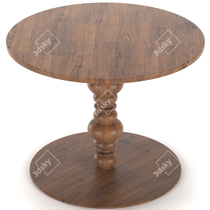 East-West KUF Table 3D model image 3