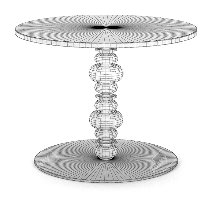 East-West KUF Table 3D model image 4