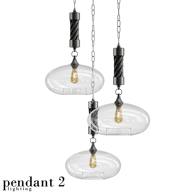 Elegant Pendant_2 for Stunning Style 3D model image 1