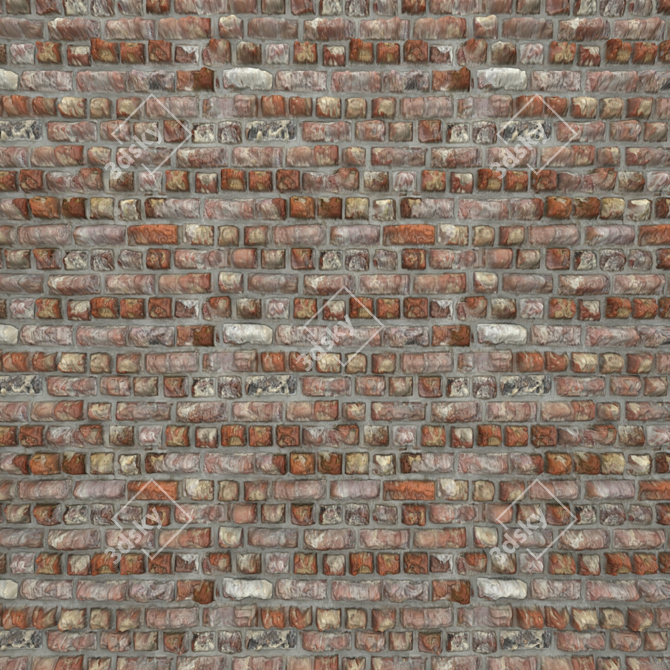 8K PBR Brick Texture 3D model image 1