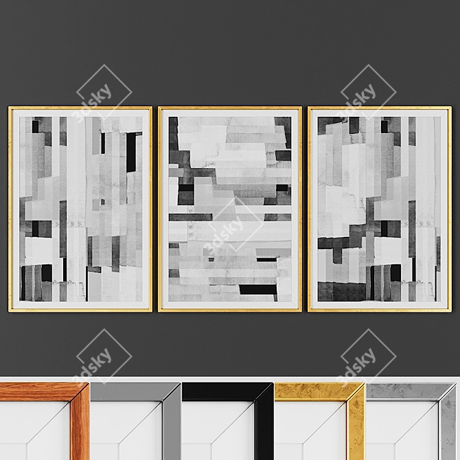 Versatile Picture Frame Set 3D model image 1