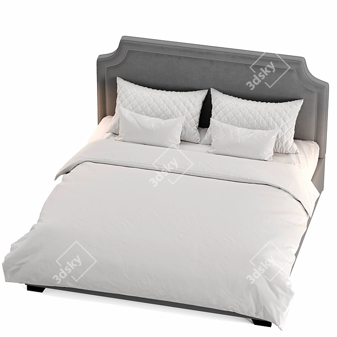 Modernistic Bliss Bed 3D model image 2