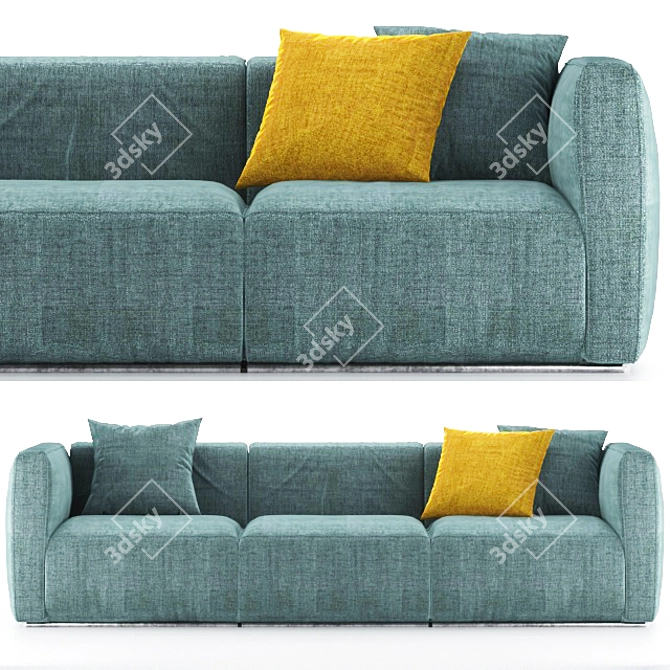 Modern Poliform Shangai Sofa 3D model image 1