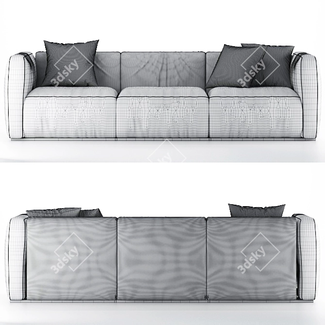 Modern Poliform Shangai Sofa 3D model image 3