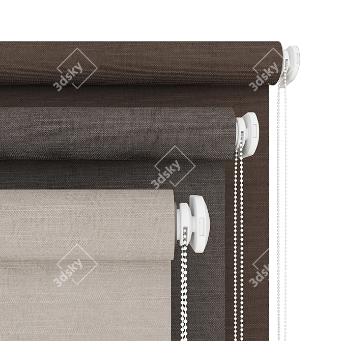 Customizable Roller Blinds 3D model image 2