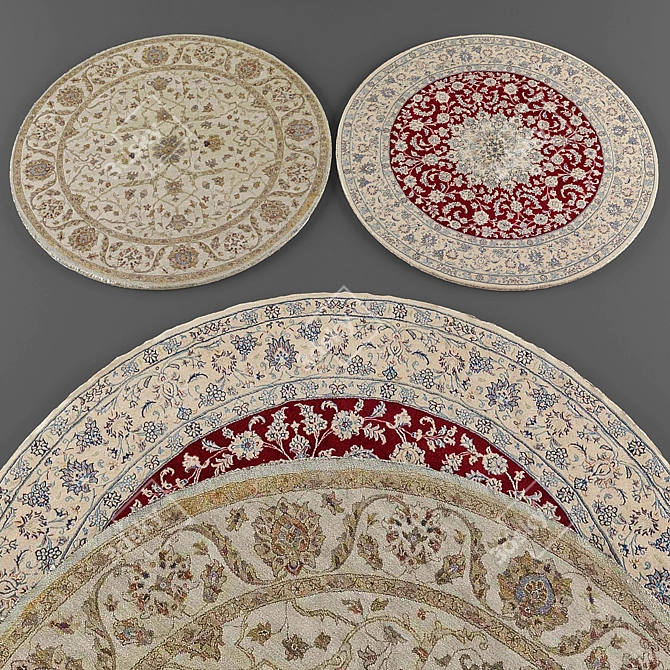 Round Rugs Collection 069 3D model image 2