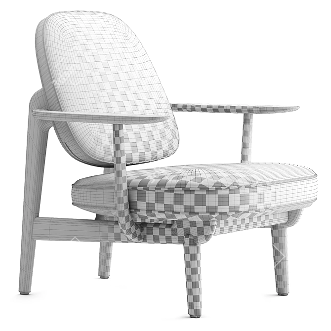 FritzHansen Fred Lounge Chair 3D model image 3