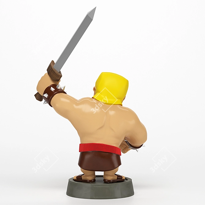 Barbarian - Clash of Clans Game 3D model image 3