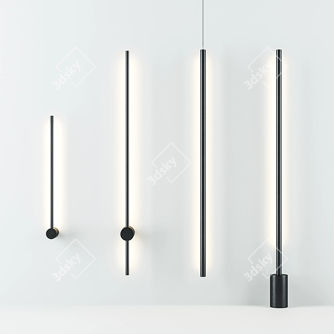 Skandi Minimal Pendant Light 3D model image 1