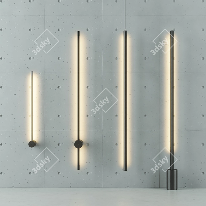 Skandi Minimal Pendant Light 3D model image 2