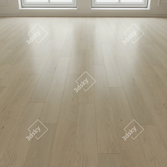 Natural Wood Parquet Laminate 3D model image 1