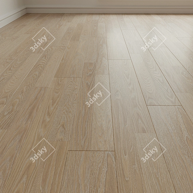 Natural Wood Parquet Laminate 3D model image 2