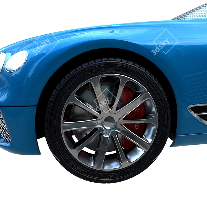 2018 Bentley Continental GT: High-quality 3D Model 3D model image 4