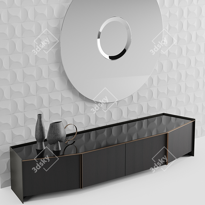 Sleek & Stylish Athus Sideboard 3D model image 3