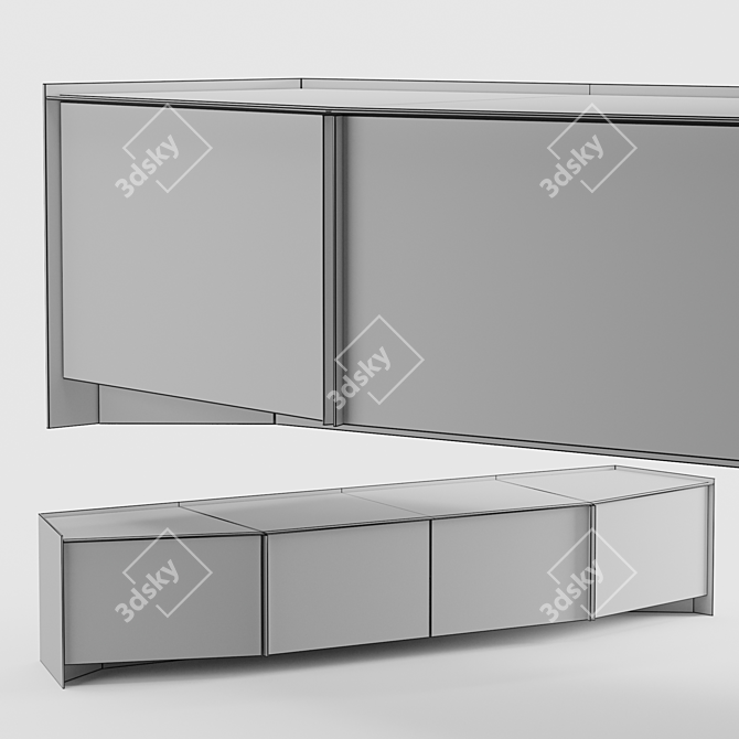 Sleek & Stylish Athus Sideboard 3D model image 8