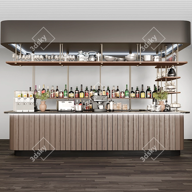 Cafe Design: Coffee Point and Bar 3D model image 2