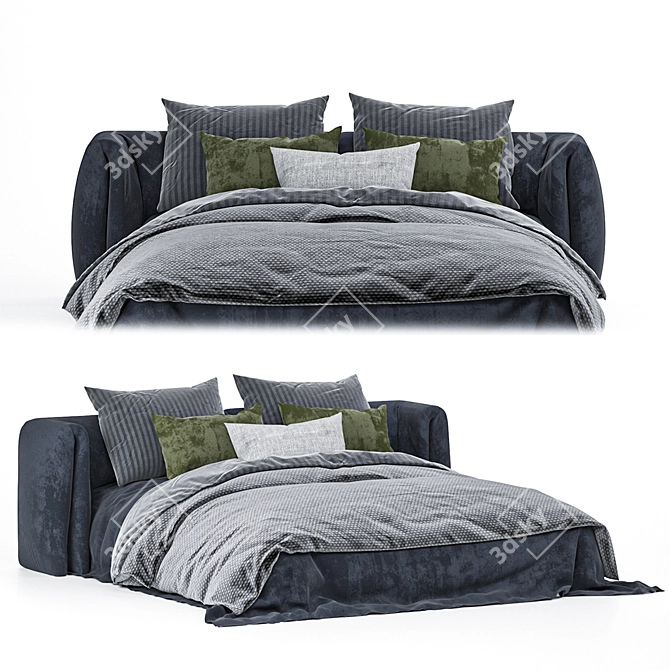 Luxury Dream Bed 3D model image 1
