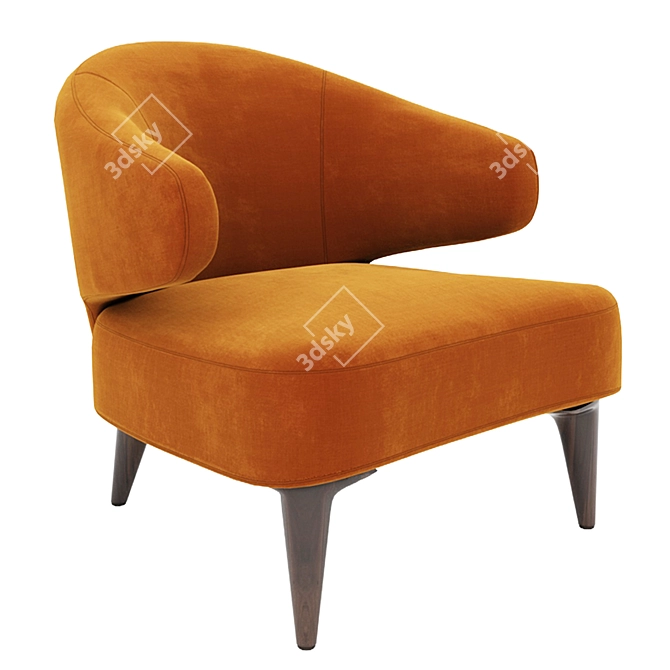 Elegant Aston Armchair: Versatile Luxury 3D model image 2