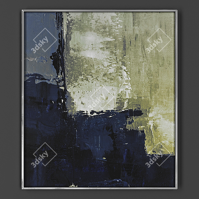 Elegant Framed Artwork 3D model image 1