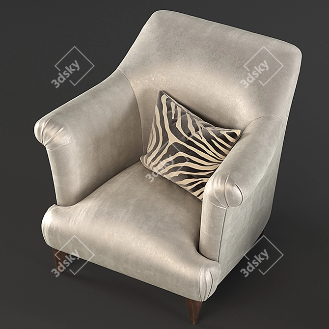 Sayyadi Armchair: Chic and Comfortable! 3D model image 3