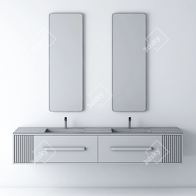 Sleek Washbasin | Modern Design 3D model image 4