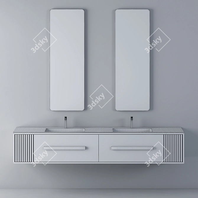 Sleek Washbasin | Modern Design 3D model image 7