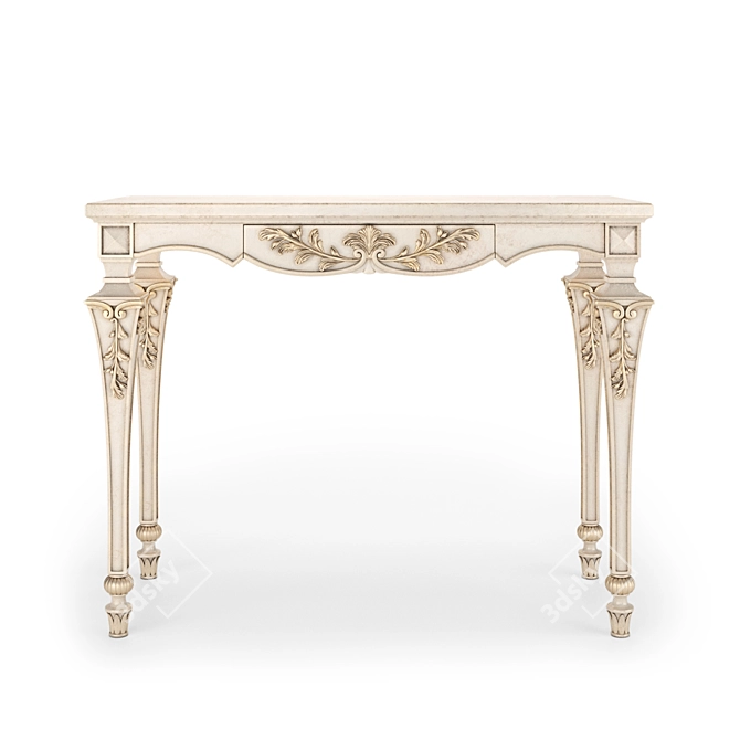 Romano Home Nicolet Console: Handcrafted Elegance 3D model image 2