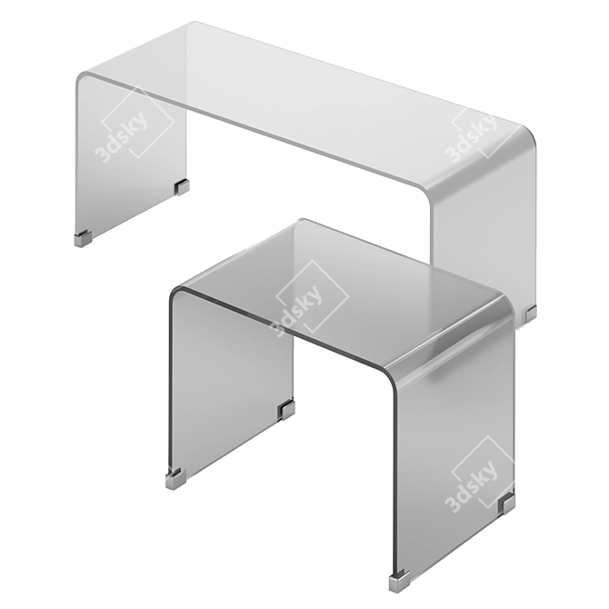 Elegant Elena Table - Modern and Chic 3D model image 1