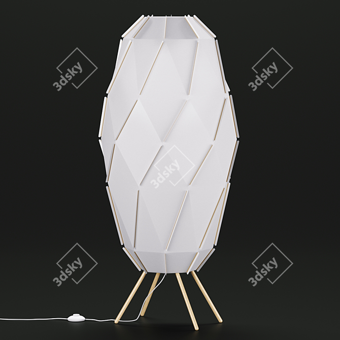 Cozy Ambiance with IKEA SJOPENNA Floor Lamp 3D model image 3