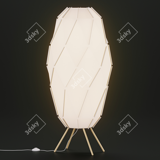 Cozy Ambiance with IKEA SJOPENNA Floor Lamp 3D model image 4